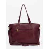 Shelvt Burgundy handbag with gold elements | shoptok.hr