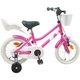vidaXL Otroško Kolo 14 Palcev za 3-5 let Temno roza - - roza - 11.2 - 123 x 51 x 78 cm - 2025--v1 | Shoptok.si