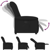  Naslonjač od tkanine crni | shoptok.hr