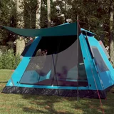 vidaXL Kupolasti šator za kampiranje za 5 osobe plavi brzo otpuštanje
