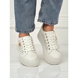 Resti Aurelia Bianca – White Platform Sneakers Ecru | Eponuda.ba