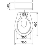 Idol Stajaća WC školjka (Bijele boje) | shoptok.hr