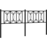 The Living Store kovinsko posteljno vzglavje črno 180 cm - vzglavje, (21418457) | Shoptok.si