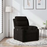 vidaXL Naslanjač črn žamet | Shoptok.si