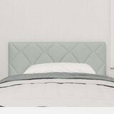 vidaXL Vzglavje s diamantnimi bloki Svetlo siva 100 cm Velvet | Shoptok.si