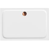 Rea Tuš pladenj Belmond White 90x120 Brush Copper | Shoptok.si
