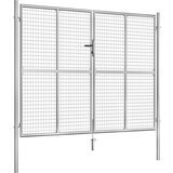  Vrata pocinkano jeklo 306x250 cm srebrna, (20761458) | Shoptok.si