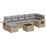 Maison Chic Seti vrtnega pohištva - Vrtna garnitura - Vrtni pohištvo set 8-delna z blazinami bež poli ratan, (21801001) | Shoptok.si