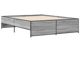  Okvir kreveta boja hrasta 160x200 cm konstruirano drvo i metal | shoptok.hr