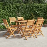  Sklopive vrtne stolice 6 kom 47x62x90 cm od masivne tikovine | Shoptok.si