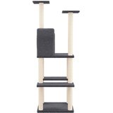  Penjalica za mačke sa stupovima za grebanje tamnosiva 144,5 cm | shoptok.hr