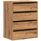  The Living Store Kotni predalnik artisan hrast 60x41x76 cm inženirski les - Predalnik, (21496539) | Shoptok.si