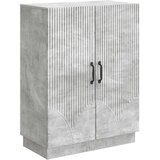  Strani šal Betonsko siva 66 x 34,5 x 87 cm Inženirski les, (5000217737) | Shoptok.si