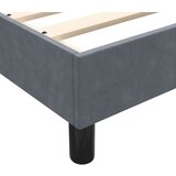 Box spring krevet s madracem tamnosivi 90x210 cm baršunasti | shoptok.hr