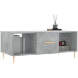 vidaXL Klubska mizica betonsko siva 102x50x40 cm inženirski les | Shoptok.si
