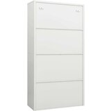 vidaXL Omara s ključavnico bela 90x40x180 cm jeklo | Shoptok.si