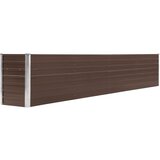 vidaXL Visoka greda pocinkano jeklo 320x40x45 cm rjava Cene