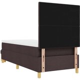 Box Spring Postelja z Blazino in Klopjo Temno Rjava 100x200 cm Tkanina, (22049448) | Shoptok.si