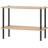 Regal v hrastovem dekorju v naravni barvi 80x54,5x35 cm Teidi –