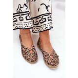 Zazoo Flat Ballerinas Made Of Natural Leather Panther Print | Shoptok.si
