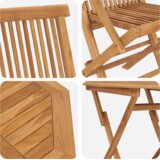 vidaXL 3-delni zložljiv bistro vrtnarski set iz trde akacije | Shoptok.si