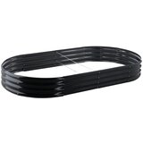 Chomik Ovalna vrtna gredica 240x120x30 cm (ANTRACIT) | shoptok.hr