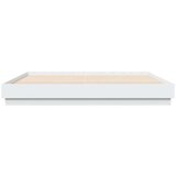 vidaXL Posteljni okvir z LED diodami bel 180x200 cm | Shoptok.si