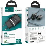 hoco. USB A QC3.0 3A 18W N3 črni stenski polnilec | Shoptok.si