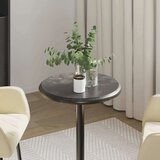 vidaXL mizna plošča črna ø 40x2,5 cm marmor | Shoptok.si
