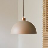  Duolla - Visilica na sajli IRONLINE 1xE27/15W/230V prečnik 27 cm bež/bakrena | Eponuda.com