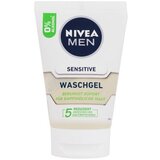 Nivea Men Sensitive Face Wash čistilni gel 100 ml za moške Cene