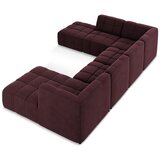 Makamii Bordo baršunasti kutna garnitura (u obliku slova "U") Aloha – | shoptok.hr