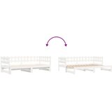  Dnevni ležaj na izvlačenje bijeli 2x(90x190)cm masivna borovina | shoptok.hr
