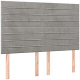  Box spring postelja z vzmetnico svetlo siva 140x200 cm žamet, (20789883) | Shoptok.si