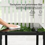 Bistro set od ratana vrtni namještaj od 3 dijela s 2 vrtne stolice stolić za kavu jastuci koji se mogu ukloniti tamno siva | shoptok.hr