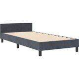 vidaXL Postelja Temno Siva 100x200 cm Velvet | Shoptok.si