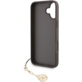 Guess GUHCP16SGF4GCW silikonski ovitek z obeskom za iPhone 16e - rjav | Shoptok.si