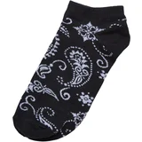 Urban Classics Accessoires Bandana Pattern No Show Socks 5-Pack black