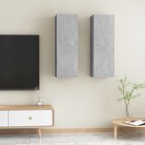 vidaXL TV ormarići 2 kom siva boja betona 30,5 x 30 x 90 cm od iverice Cijene