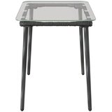 Stol za vrt Crna 80 x 40 x 45 cm poliratan | shoptok.hr