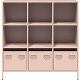 vidaXL Visoka komoda ružičasta 101,5x39x103,5 cm od čelika | shoptok.hr