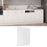 vidaXL Plošča za pomivalni stroj bela 59,5x3x67 cm iverna plošča, (20621309) | Shoptok.si