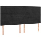  Posteljni okvir z vzglavjem črn 160x200 cm žamet, (20903229) | Shoptok.si