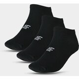 4f Women's Casual Ankle Socks (3 Pack) - Black cene
