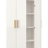Bessagi Home Omara Za Oblačila Milan, Bela, Naravna Barva | Shoptok.si
