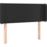  Uzglavlje crno 93x16x78/88 cm od umjetne kože | shoptok.hr