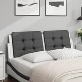 vidaXL Jastuk za uzglavlje crno-bijeli 120 cm od umjetne kože | shoptok.hr