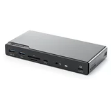 14-in-1 USB-C PD DV4 Quad Display Docking Station Space Gr