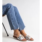 Gemre Silver sandals with decorative buckle Bera | Shoptok.si
