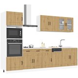vidaXL 7 kosov kuhinjska omarica Kalmar artisan hrast inženirski les, (21703669) | Shoptok.si